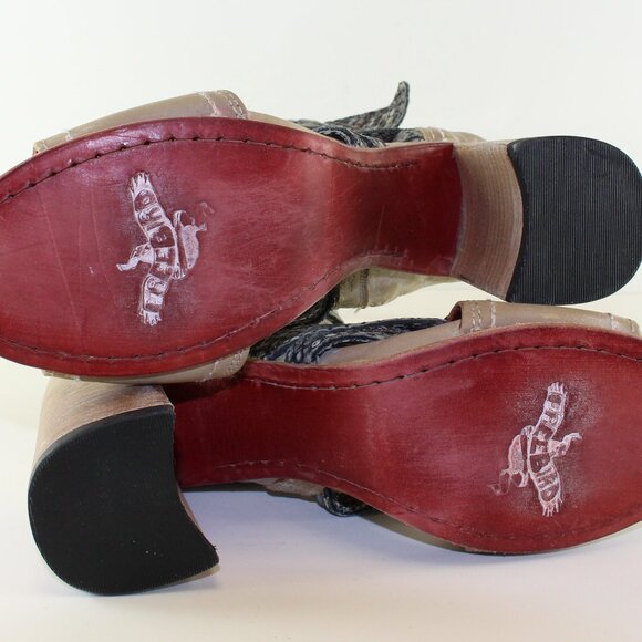 Freebird Strappy Peep Toe Tiara Booties Womens (US 9/EU 40) - Picture 9 of 11